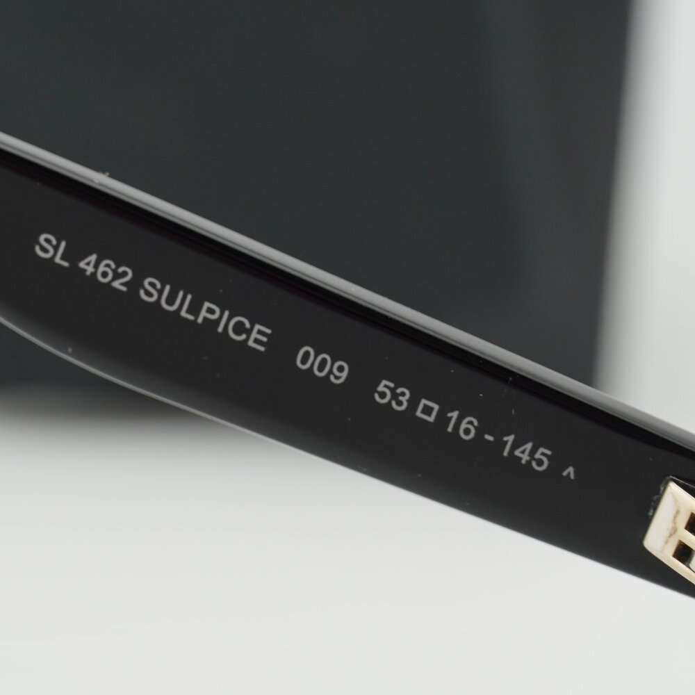 Saint Laurent SL462SULPICE 009 Cat Eye Sunglasses - Black/Yellow - Picture 4 of 12